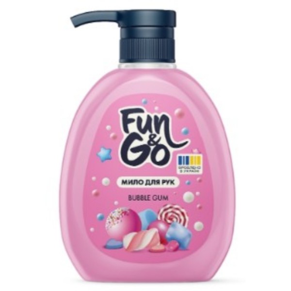 Фото - Рідке мило для рук Fun&Go 300мл Bubble Gum (4820204701765)